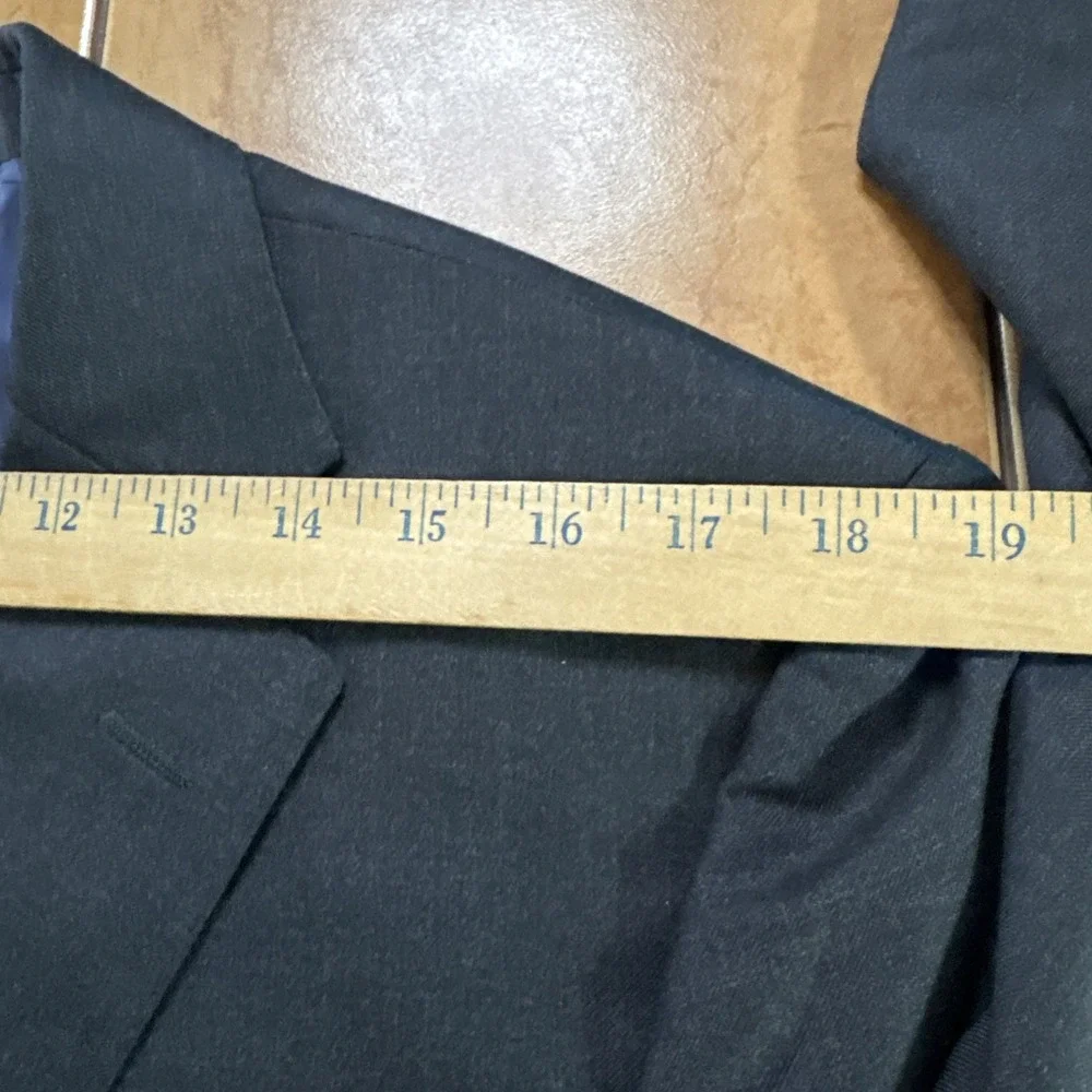 Suitsupply Napoli Vitale Barberis Dark Navy Blue Working Cuffs Blazer 40R Jacket